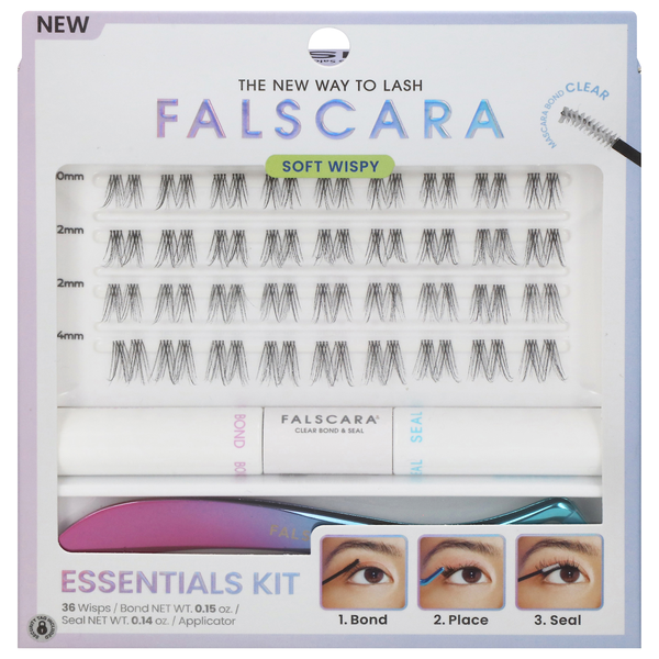 Kiss Falscara Clear Band Feathery & Wispy Starter Kit