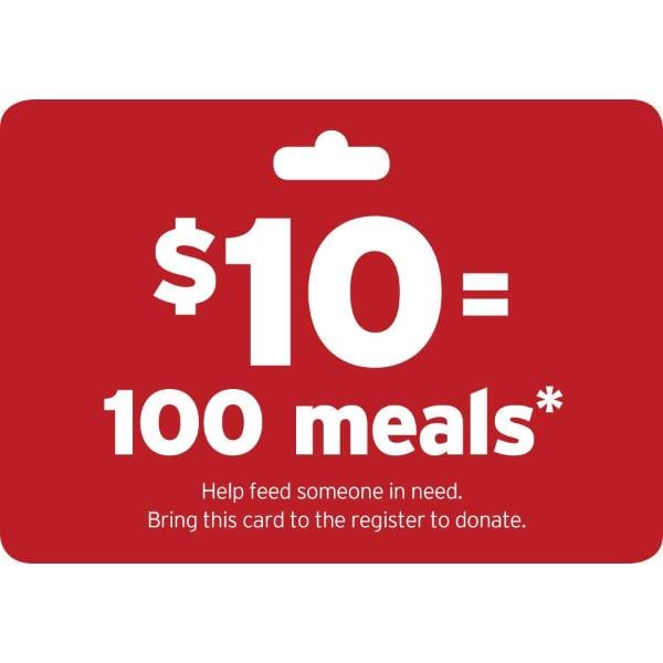 $10 Donation - Hannaford Helps Fight Hunger