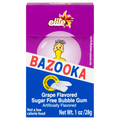 Bazooka Sugar Free Bubble Gum Grape