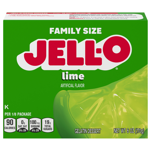 Jell-O Lime Flavored Gelatin Dessert Mix