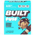 BUILT Puff Cookie Dough Chunk Protein Bars - 4 ct
