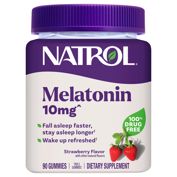 Natrol 10 mg Melatonin Strawberry Flavored Gummies