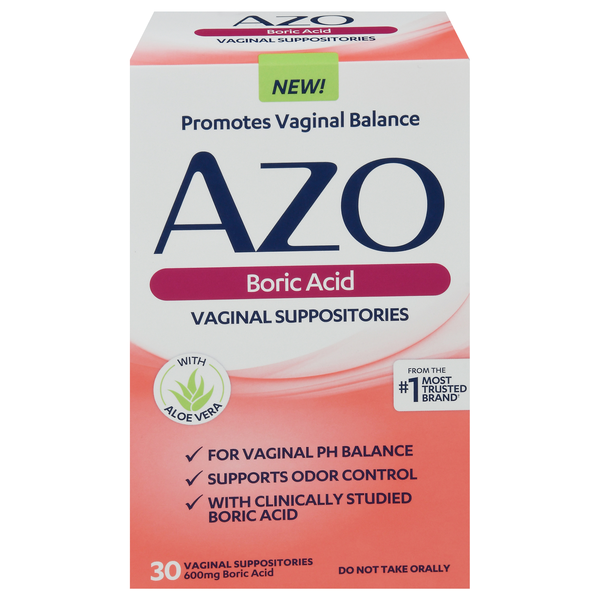AZO Boric Acid Vaginal Suppositories