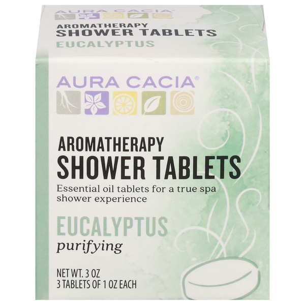 Aura Cacia Aromatherapy Shower Tablets Purifying Eucalyptus