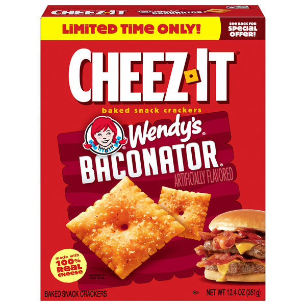 Cheez-It Wendy's Baconator Baked Snack Crackers