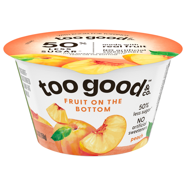 Too Good & Co. Fruit on the Bottom Peach Yogurt Cup