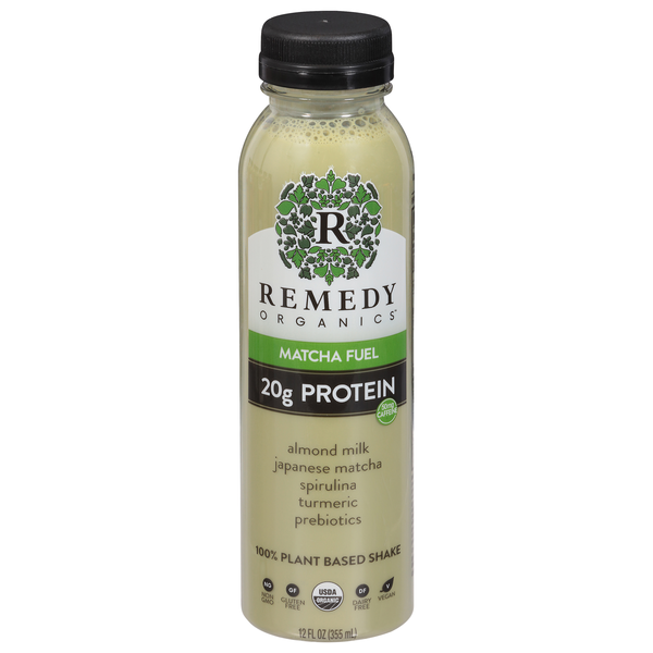Remedy Organics 100% Plant Based Matcha Fuel Beverage Fresh