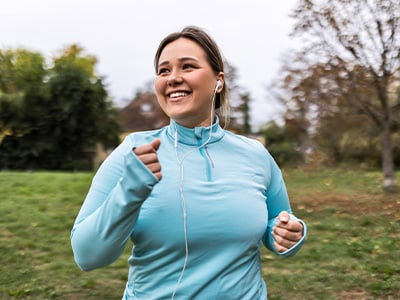 woman running