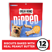 Milk-Bone Dipped Peanut Butter Coated Biscuits Dog Treats