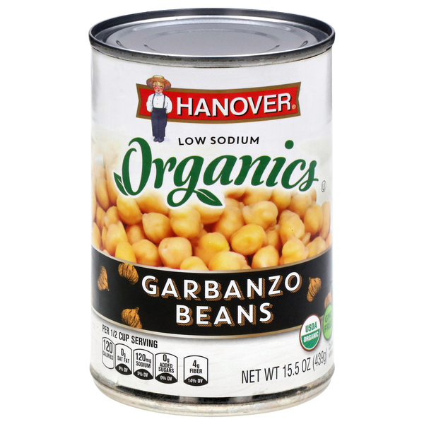 Hanover Organics Low Sodium Garbanzo Beans
