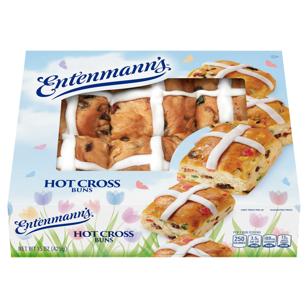Entenmann's Holiday Hot Cross Buns - 6 ct