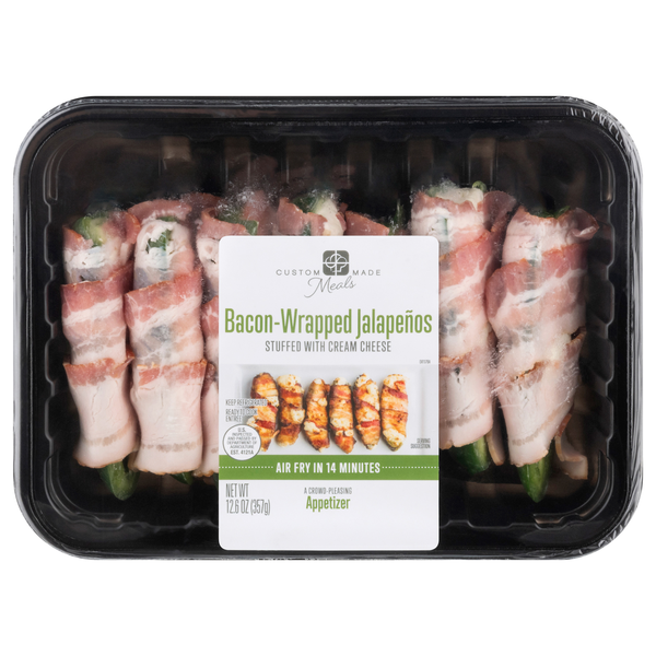 Custom Made Meals Bacon-Wrapped Jalapenos Refrigerated