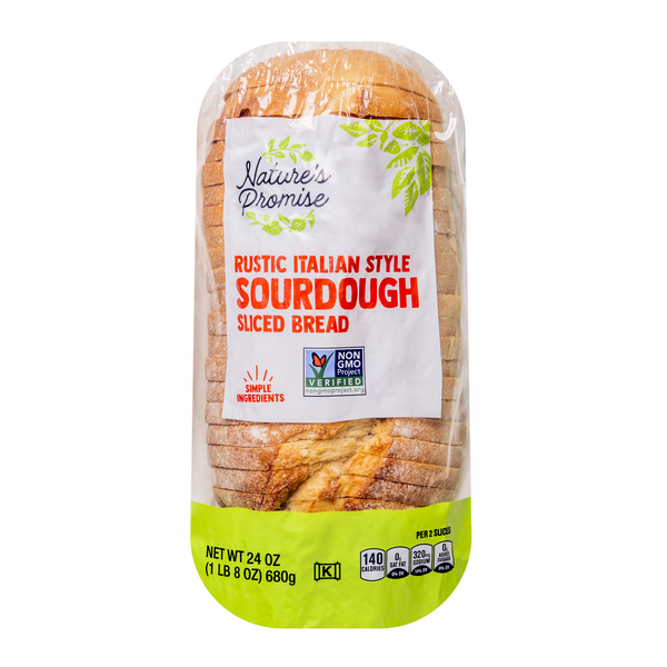 Nature's Promise Bakery Rustic Italian Style Sourdough Bread Sliced