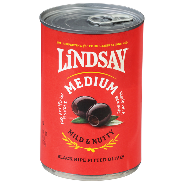 Lindsay Medium Pitted Ripe Black Olives