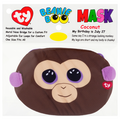 TY Beanie Boo Face Mask Monkey Coconut
