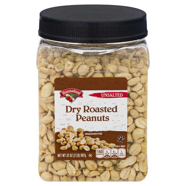 Hannaford Unsalted Dry Roasted Peanuts
