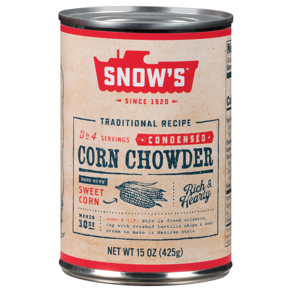 Snow's Condensed New England Corn Chowder Soup