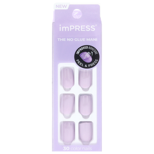 imPRESS No Glue Mani Press-On Nails Short Length Picture Purplect 7