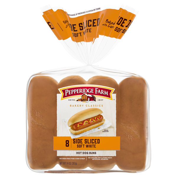 Pepperidge Farm Classics Side Sliced Soft White Hot Dog Buns - 8 ct