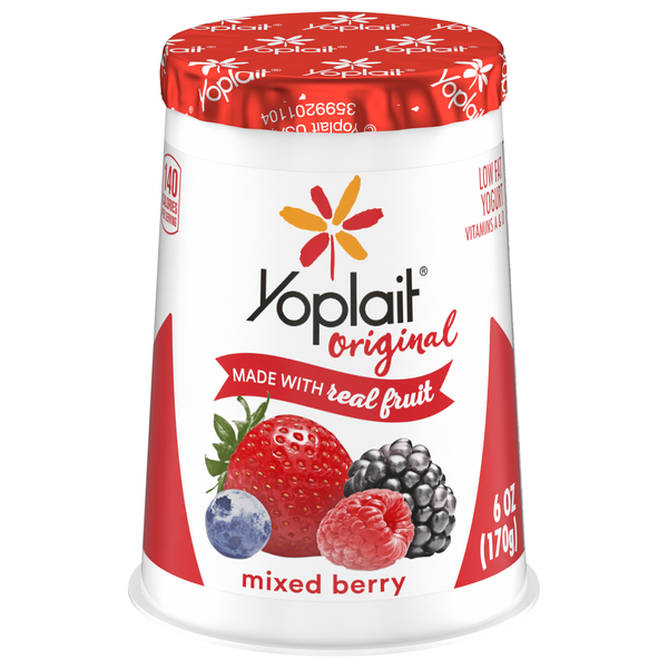 Yoplait Original Low Fat Mixed Berry Yogurt Cup