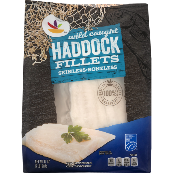Stop & Shop Wild Caught Boneless Skinless Haddock Fillets Frozen