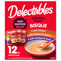 Delectables Bisque Non-Seafood Recipe Variety Lickable Cat Treat - 12 ct