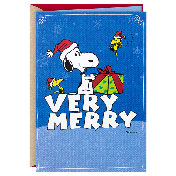 Hallmark Christmas Peanuts Greeting Card (Very Merry)
