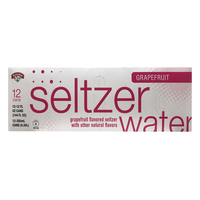Hannaford Grapefruit Seltzer Water - 12 pk