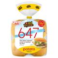 Schmidt Old Tyme 647 Low Calorie High Fiber Potato Sandwich Rolls - 8 ct