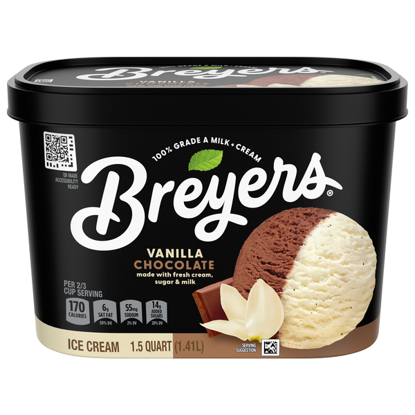 Breyers Vanilla Chocolate Ice Cream