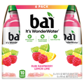 Bai Antioxidant Wonder Water Raspberry Lemon Lime Flavored Beverage - 6 pk