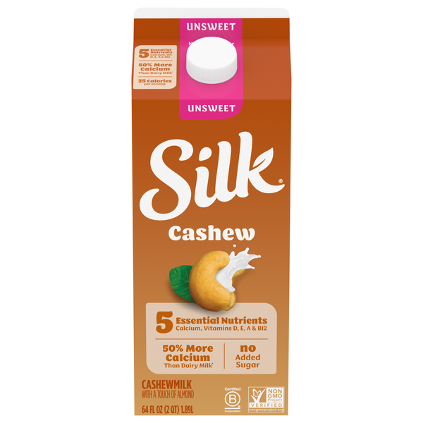 Silk Unsweet Cashew Milk