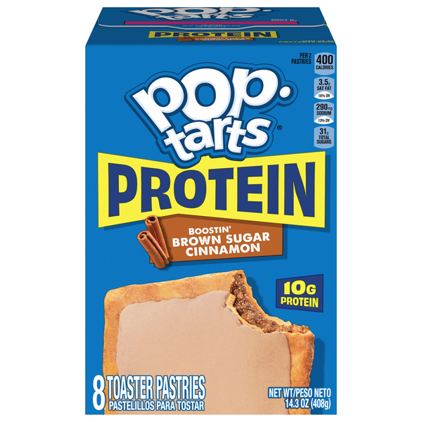 Pop-Tarts Brown Sugar Cinnamon Protein Toaster Pastries - 8 ct