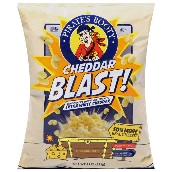 Pirate's Booty Cheddar Blast Rice & Corn Puffs