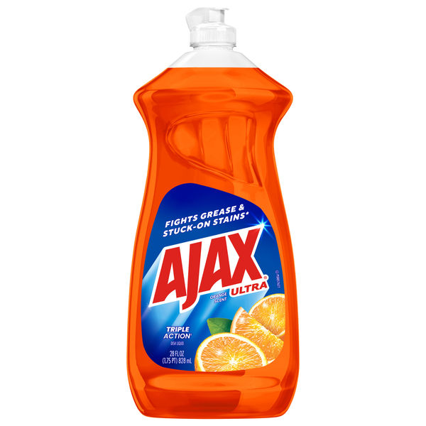 Ajax Ultra Triple Action Orange Liquid Dish Soap