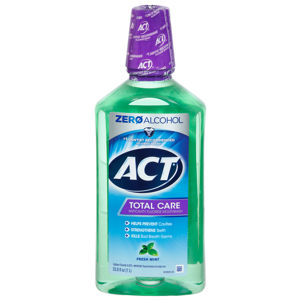 ACT Total Care Anticavity Fluoride Mouthwash Fresh Mint