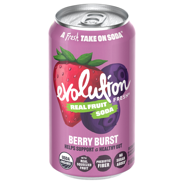 Evolution Fresh Berry Burst Real Fruit Soda Refrigerated