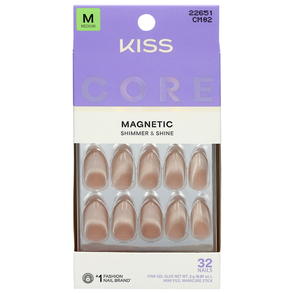 Kiss Core Magnetic Nails Medium Length Amazon Falls