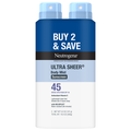 Neutrogena Ultra Sheer Body Mist SPF 45 Sunscreen - 2 ct