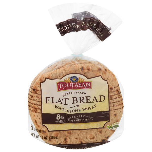 Toufayan Flat Bread Wholesome Wheat - 5 ct