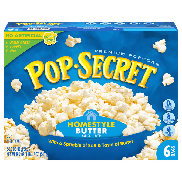 Save on Pop Secret Microwave Popcorn Homestyle Butter Order Online