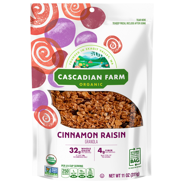 Cascadian Farm Organic Cinnamon Raisin Whole Grain Granola
