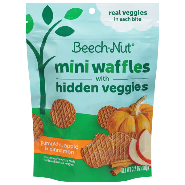 Beech-Nut Pumpkin Apple & Cinnamon Mini Waffles with Hidden Veggies