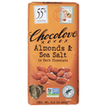 Chocolove Gluten Free Almonds/Sea Salt Dark Chocolate Candy Bar 55% Cocoa