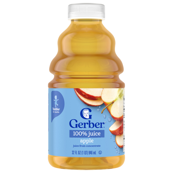 Gerber Toddler Apple Juice From Concentrate