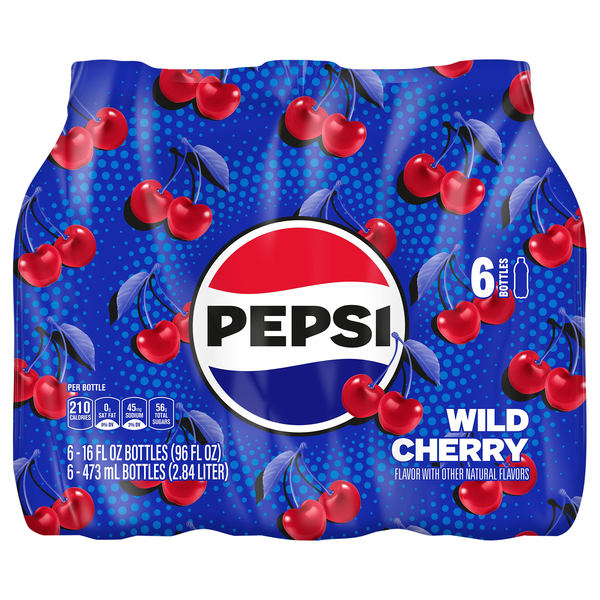 Pepsi Wild Cherry Cola Soda - 6 pk