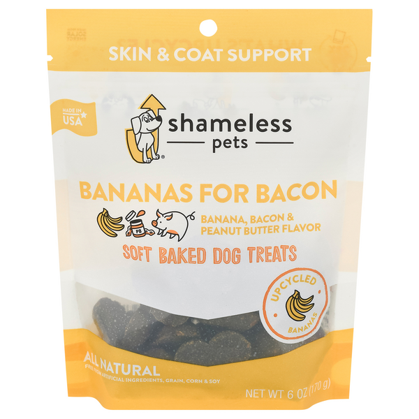 Save on Shameless Pets Soft Baked Dog Treats Bananas for Bacon Flavor