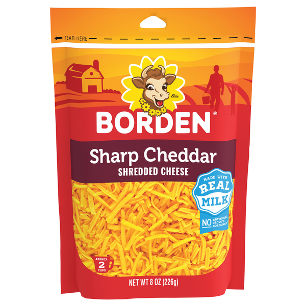 Borden Sharp Cheddar Shredded Cheese