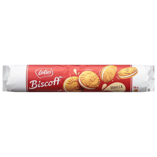 Save on Lotus Biscoff Sandwich Cookies Vanilla Flavor 15 ct Order
