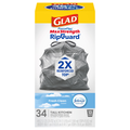 Glad ForceFlex Fresh Clean Tall Kitchen Drawstring Bags 13 Gallon